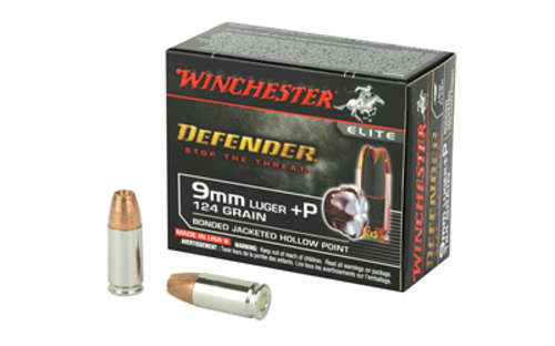 Ammunition Winchester Ammunition PDX1 Defender 9mm WIN DEFENDER 9MM+P 124GR JHP 20/200 • Model: PDX1 Defender